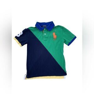 Polo Ralph Lauren Size S, 8, Colorblock Rugby Polo Big Pony Embroidered Logo